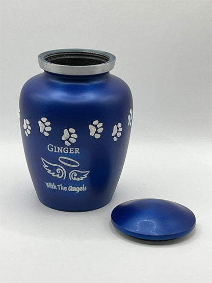 Personalized White Paws With The Angels Urn Dog Urn Pets Memories Forever 