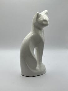 Elegant White Cat Urn All Cat Urns 20% Off Ceramic Cat Urn Pets Memories Forever 